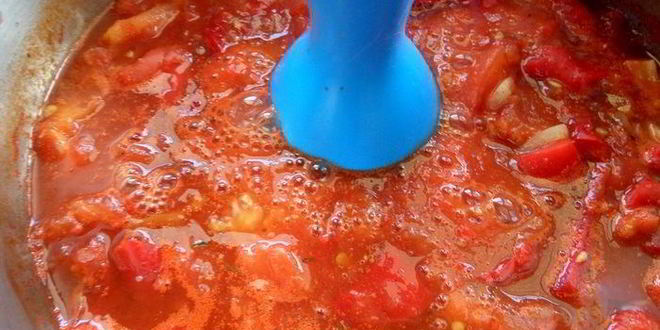 Рецепт томатного супа с перцем и рисом