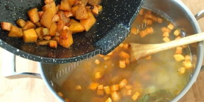 Рецепт тыквенно-морковного суп с маком