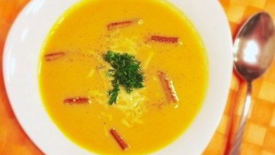 Рецепт тыквенного супа с имбирем и сливками
