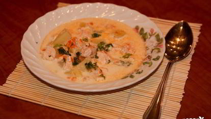 Рецепт Финской ухи со сливками