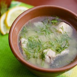 Рецепт Рыбного супа уха из голов семги