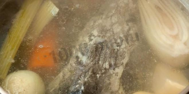 Рецепт рыбного супа уха из осетра