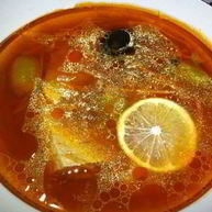 Рецепт Ухи из семги с томатной пастой