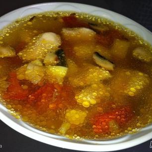 Рецепт Ухи с грибами