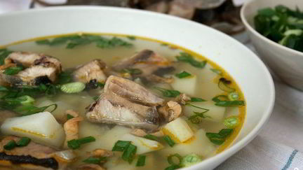 Рецепт Ухи с яйцом