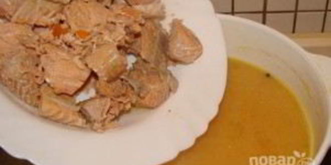 Рецепт ухи со сливками