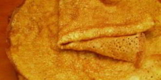 Рецепт блинчиков на молоке ажурные