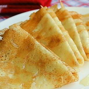 Рецепт Блинчиков на молоке с дырочками