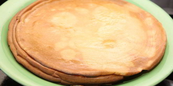 Рецепт блинчиков с икрой