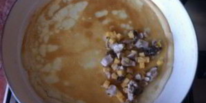 Рецепт блинчиков с куриной грудкой