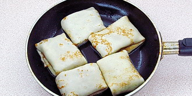 Рецепт блинчиков с куриными желудками и рисом