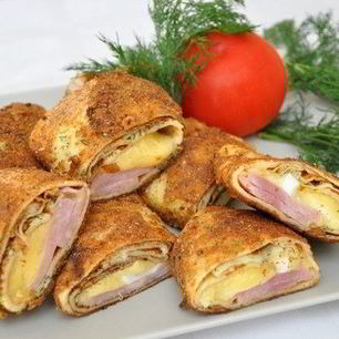 Рецепт Блинчиков с начинкой в панировке