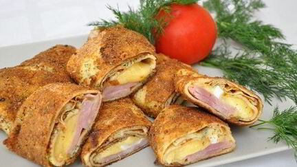 Рецепт Блинчиков с начинкой в панировке