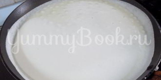 Рецепт блинчиков с яичницей