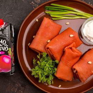 Рецепт Блинчиков со свекольным соком