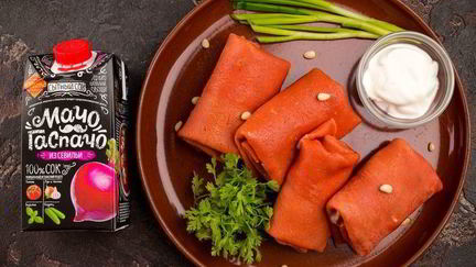 Рецепт Блинчиков со свекольным соком