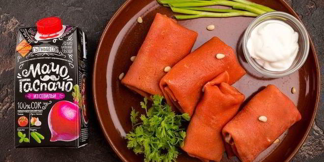 Рецепт блинчиков со свекольным соком