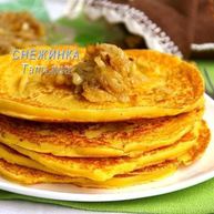 Рецепт Блинов гороховых с луковым конфитюром