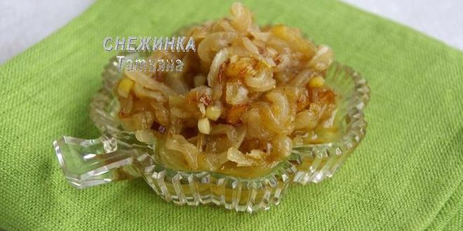 Рецепт блинов гороховых с луковым конфитюром