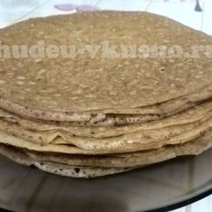 Рецепт Блинов из цельнозерновой муки