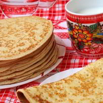 Блины на кефире дрожжевые