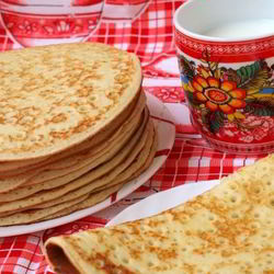 Рецепт Блинов на кефире дрожжевые