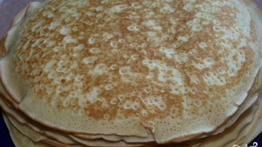 Рецепт блинов на минералке