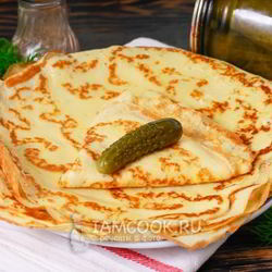 Рецепт Блинов на огуречном рассоле