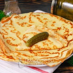 Рецепт Блинов на огуречном рассоле