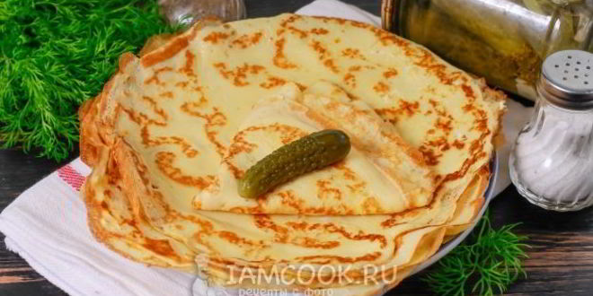 Рецепт блинов на огуречном рассоле