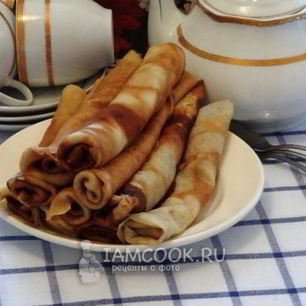 Рецепт Блинов на сливках