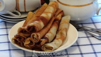 Рецепт Блинов на сливках