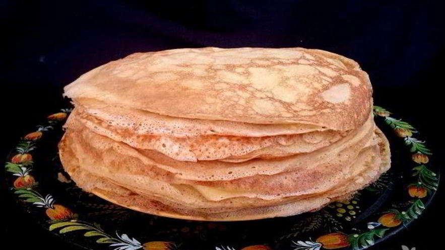 Рецепт блинов на воде