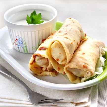 Рецепт Блинов по-польски с курицей и курагой