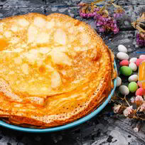 Блины с дырочками с кипятком