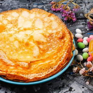 Рецепт Блинов с дырочками с кипятком