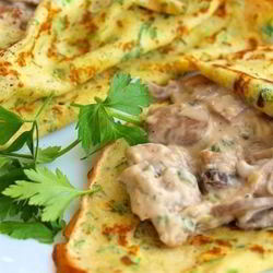 Рецепт Блинов с опятами