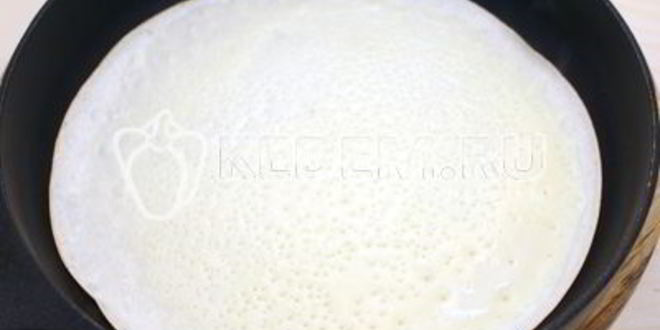 Рецепт блинов с рыбой