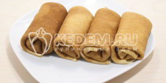 Рецепт блинов с рыбой