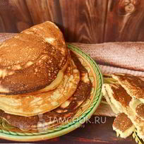 Гороховые блины на кислом молоке и дрожжах