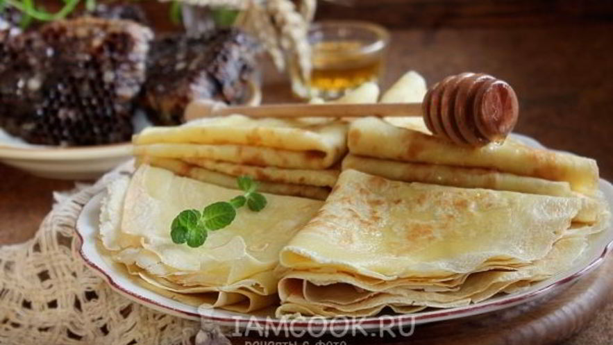 Рецепт классических блинов на воде