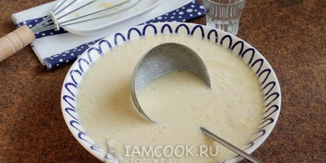 Рецепт классических блинов на воде