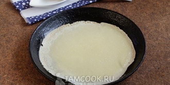Рецепт классических блинов на воде