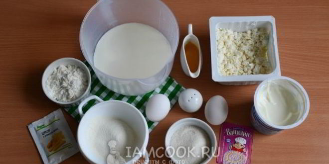 Рецепт налистников с творогом