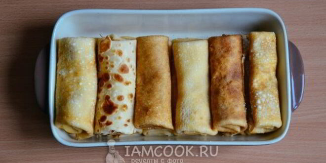 Рецепт налистников с творогом