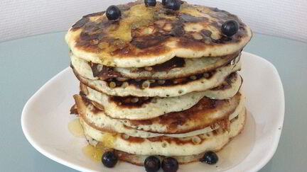 Рецепт Панкейков с черной смородиной