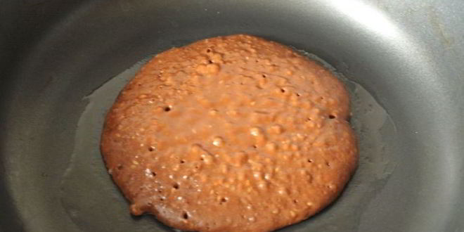 Рецепт панкейков с шоколадом и кунжутом