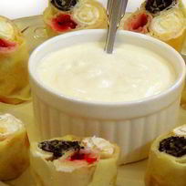 Блины с творогом