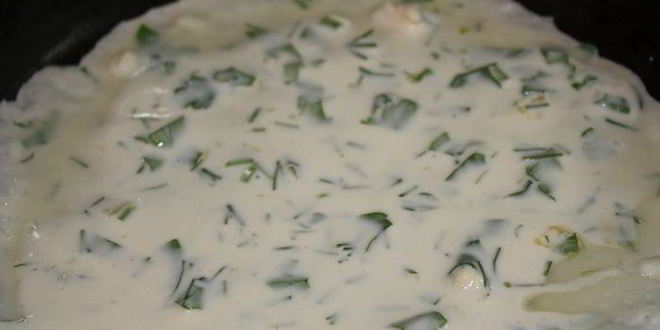 Рецепт самых нежных и вкусные творожные блинчики с зеленью