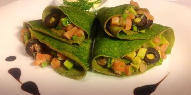 Рецепт шпинатных блинчиков